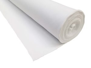 TISSU ELASTIQUE STRETCH BLANC H=1500mm (polyester)