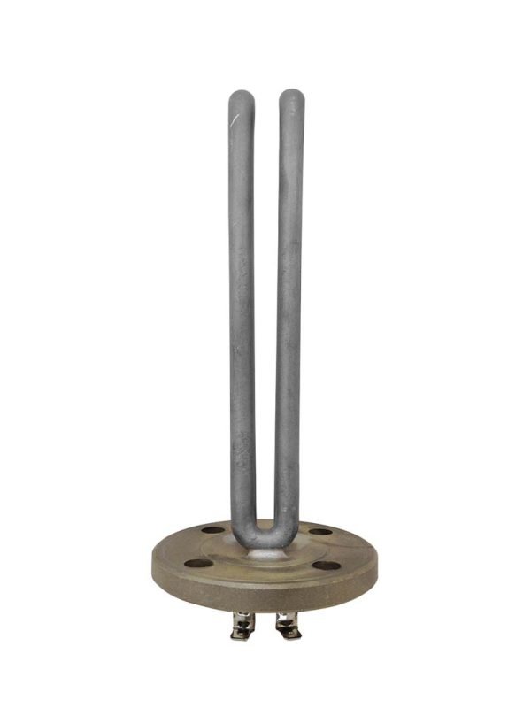 HEATING ELEMENT WITH FLANGE Ø 75mm 4 HOLES W. 1000 MAX STIR L=155mm Øf 9mm I=55mm