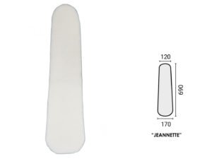 MULETON POLIESTER MOD. "JEANNETTE" 690x170x120mm espes. 9mm