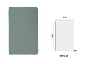 FUNDA EN POLIESTER VERDE (mod.30) 1300x800mm RECTANGULAR