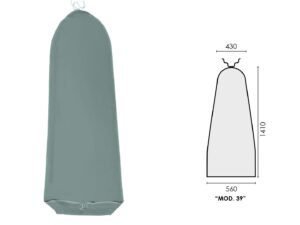 HOUSSE POLYESTER VERTE (mod.39) 1410x560X430mm  M.0981