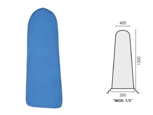 FUNDA EN POLIESTER AZUL (mod.1/s) 1300x500x400mm UNIVERSAL trasero