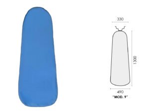 FUNDA EN POLIESTER AZUL (mod.9) 1300x490x330mm PONY VAPORETTA