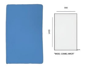 AZURE POLYESTER COVER 1400x880mm COMEL MP/A RECTANGULAR