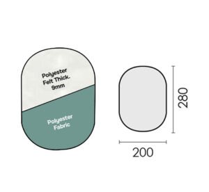 PRONTO-STIR "NORMAL" VERDE 280x200mm PARA TAMPONE