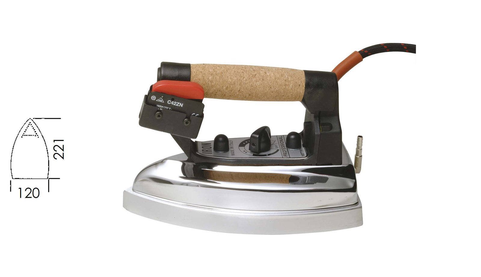 FER A REPASSER V.G. Kg. 1,650 (IRON PROFESSIONAL BIG)