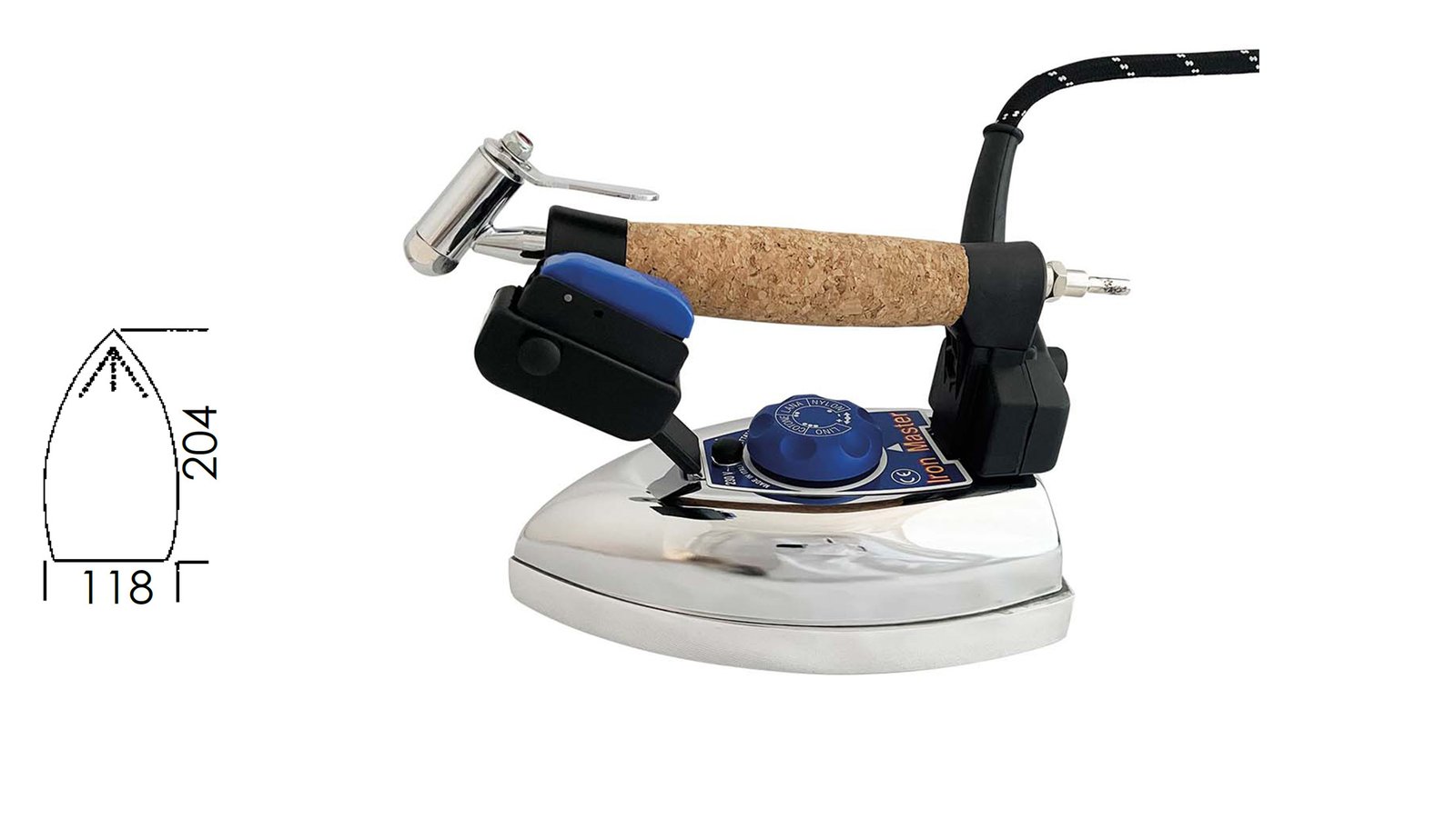 ELECTROSTEAM IRON IRONMASTER "CE" WITH NEBULIZER Kg. 2,150