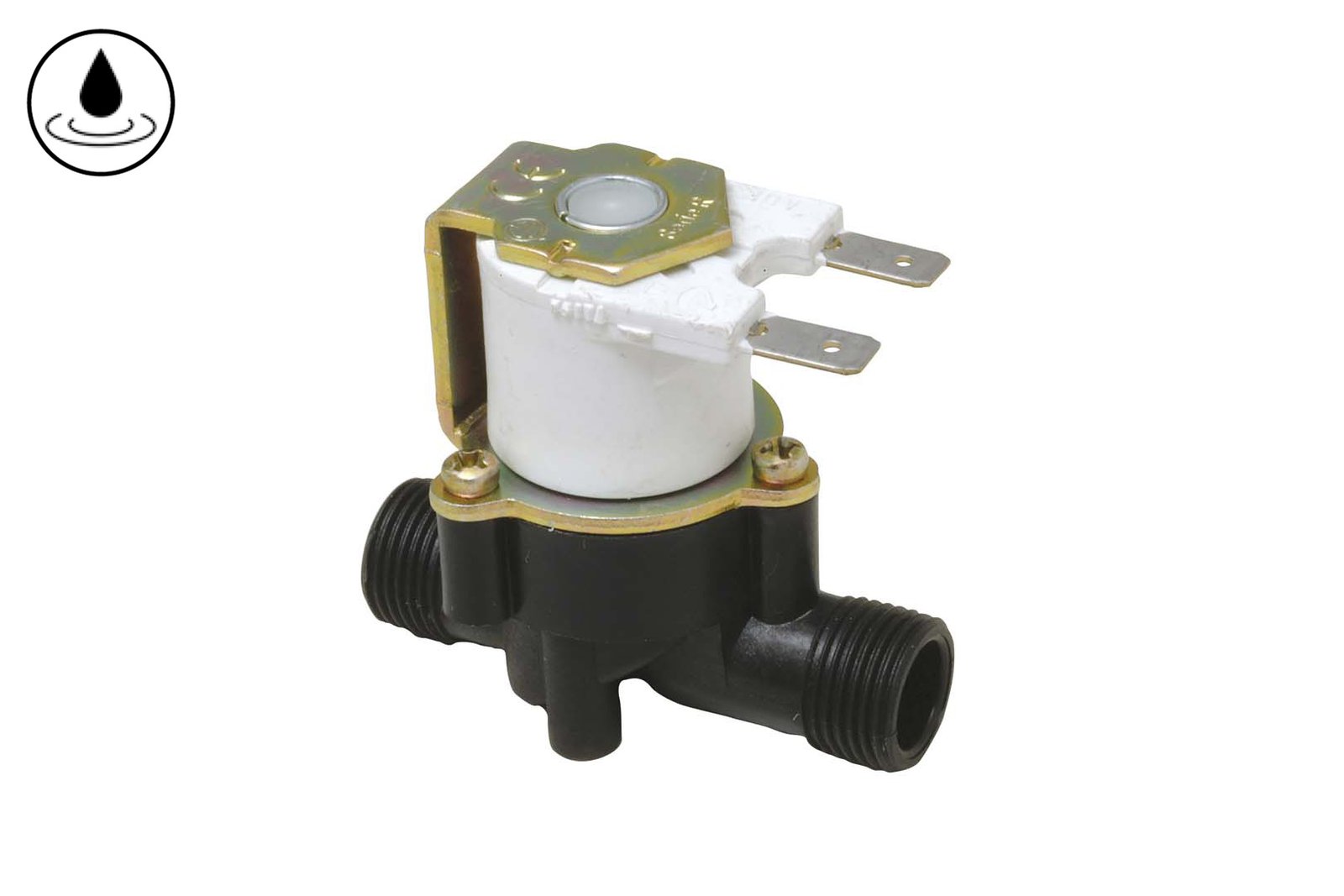 ELECTROVANNE EAU ELBI 3/8"M. - 3/8"M.