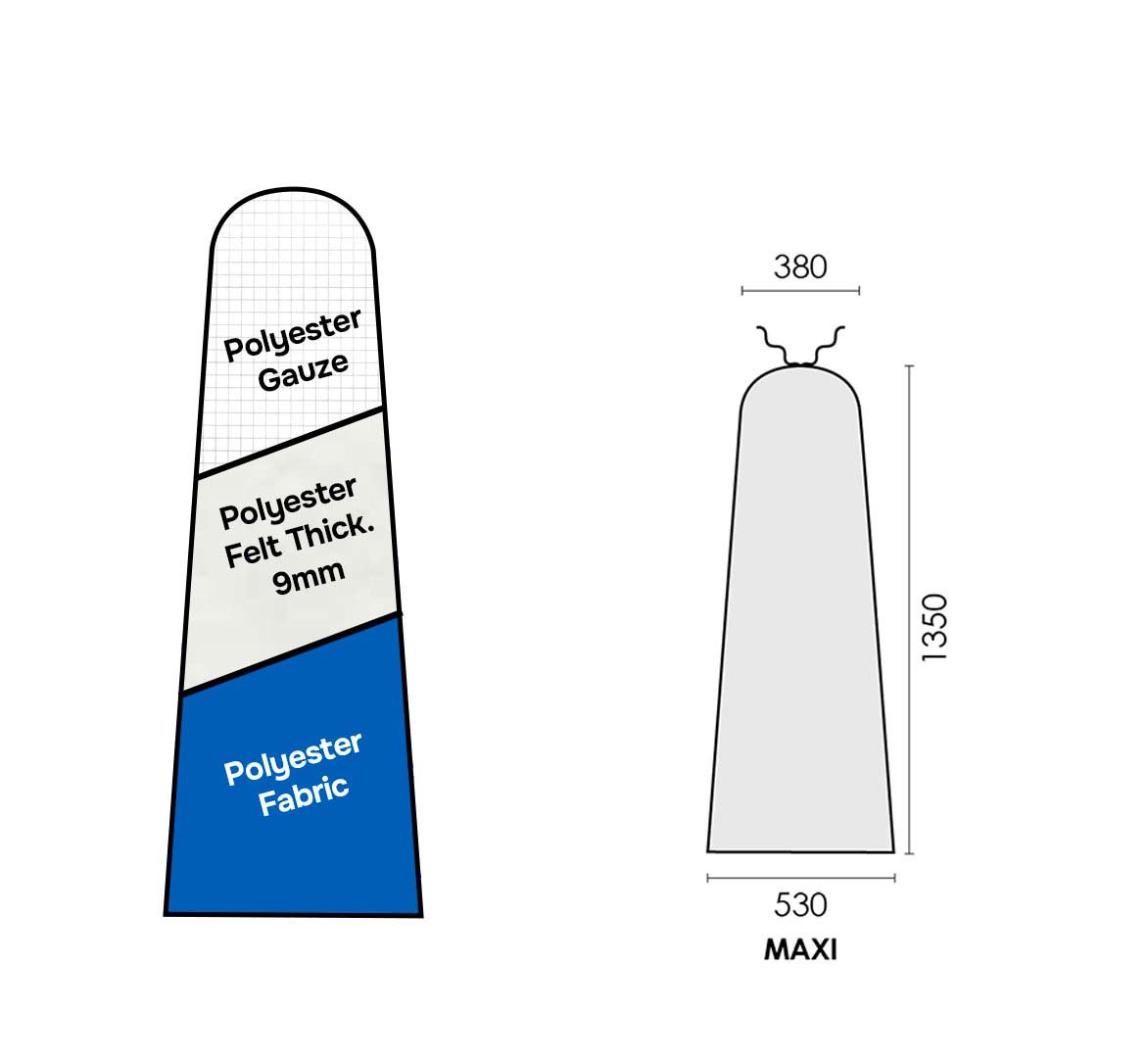 PRONTO-STIR AZZURRO "NORMALE" 1350x530x380mm MAXI