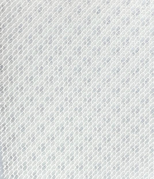 WHITE "3D-3D" FABRIC thick. 3mm H=1600mm (polyester) - Image 2