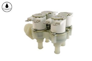 ELETTROVALVOLA ACQUA RPE 3/4"M. - 4 PORTAGOMMA Ø 12mm ANGOLO