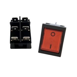 INTERRUTTORE PER CALDAIETTA ROSSO 6 FASTON (deviatore)