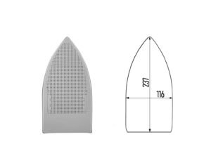 KRAPF 1102            PLANTILLA EN PTFE Y ALUMINIO